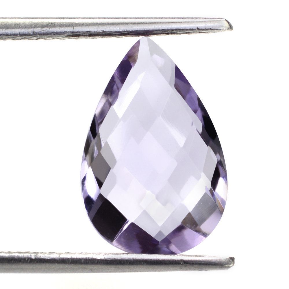 PINK AMETHYST BRIOLETTE PEAR 15X10MM 4.29 Cts.