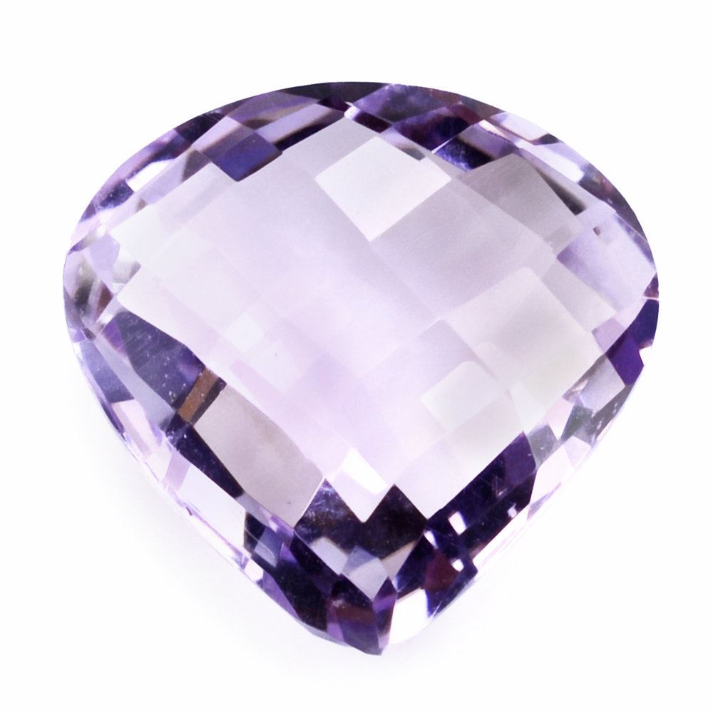PINK AMETHYST BRIOLETTE PEAR TABEEZ 14MM 6.75 Cts.