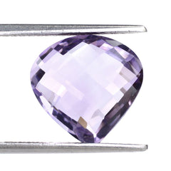 PINK AMETHYST BRIOLETTE PEAR TABEEZ 14MM 6.75 Cts.