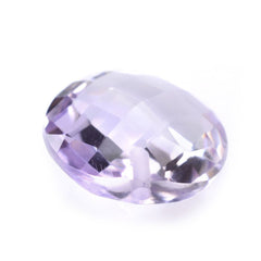 PINK AMETHYST BRIOLETTE PEAR (TABEEZ) (HALF DRILL 0.90MM) 11MM 3.70 Cts.