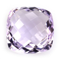 PINK AMETHYST BRIOLETTE CUSHION 15MM 13.75 Cts.