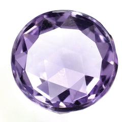 PINK AMETHYST ROSE CUT ROUND CAB 15MM 10.75 Cts.