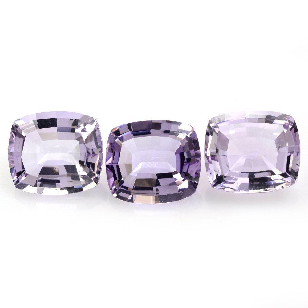 PINK AMETHYST CUT CUSHION (STEP CUT BACK) 14X12MM 8.28 Cts.