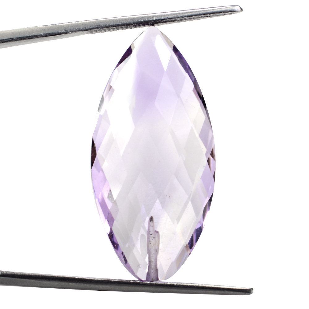 PINK AMETHYST BRIOLETTE MARQUISE (HALF DRILL 1.00MM) 31.50X15MM 18.90 Cts.