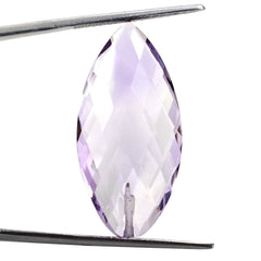 PINK AMETHYST BRIOLETTE MARQUISE (HALF DRILL 1.00MM) 31.50X15MM 18.90 Cts.