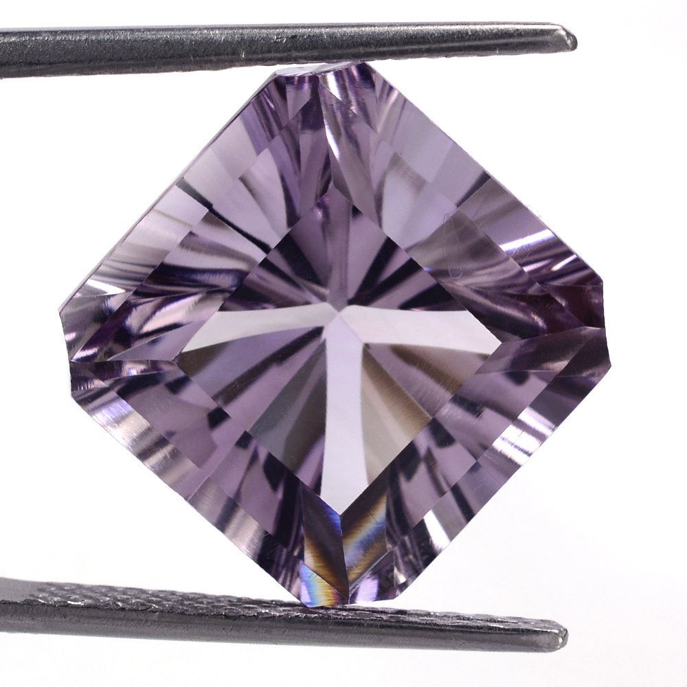 PINK AMETHYST ASCHER CONCAVE SQUARE OCTAGON (DES#139) 15MM 14.20 Cts.