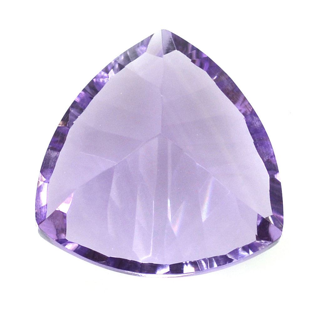 PINK AMETHYST CONCAVE CUT TRILLION (TOP) 14MM 7.85 Cts.