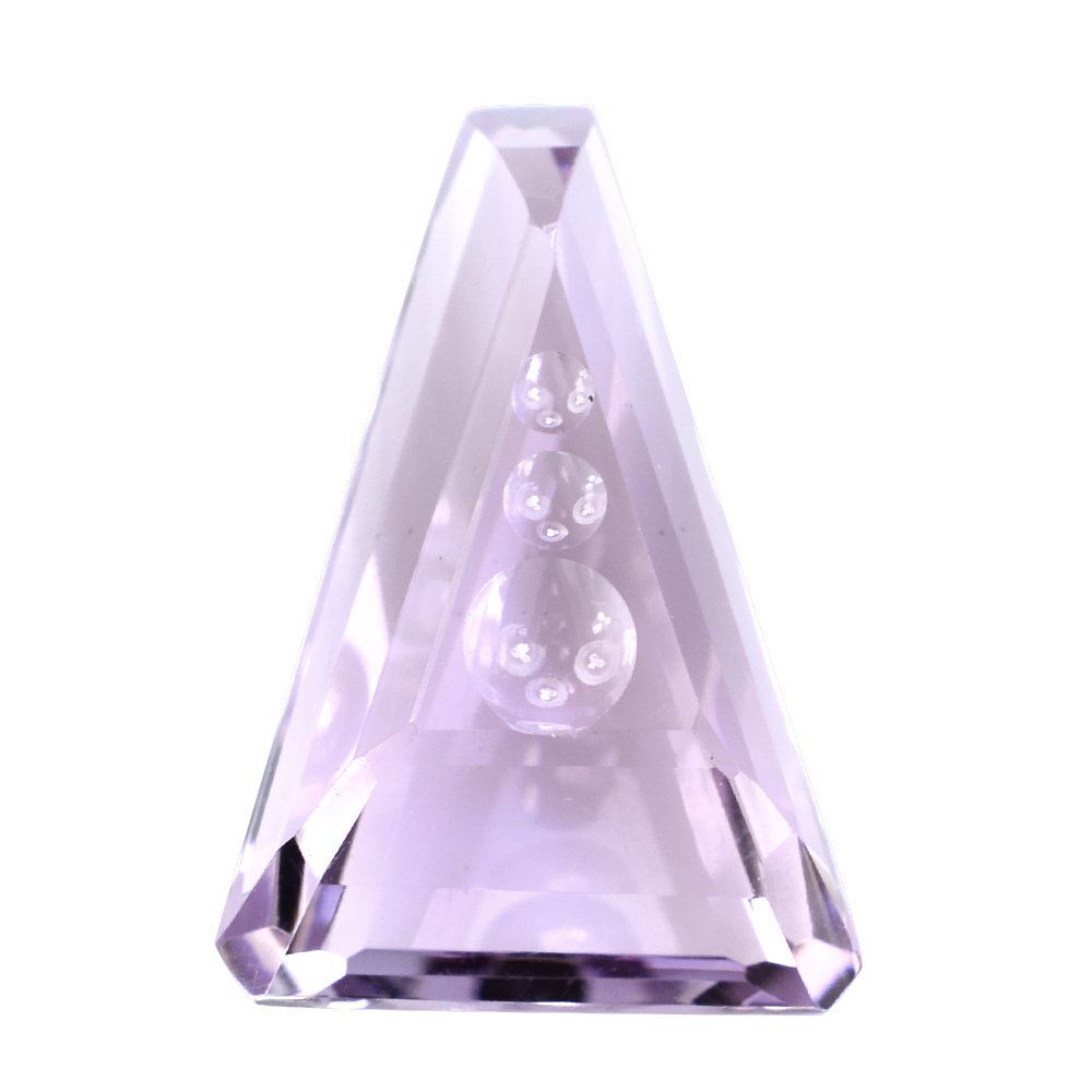 PINK AMETHYST SUPPER BUBBLE TRAPEZOID (DES#119) 18X12MM 8.05 Cts.