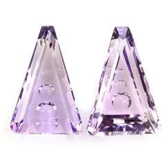 PINK AMETHYST SUPPER BUBBLE TRAPEZOID (DES#119) 18X12MM 8.05 Cts.
