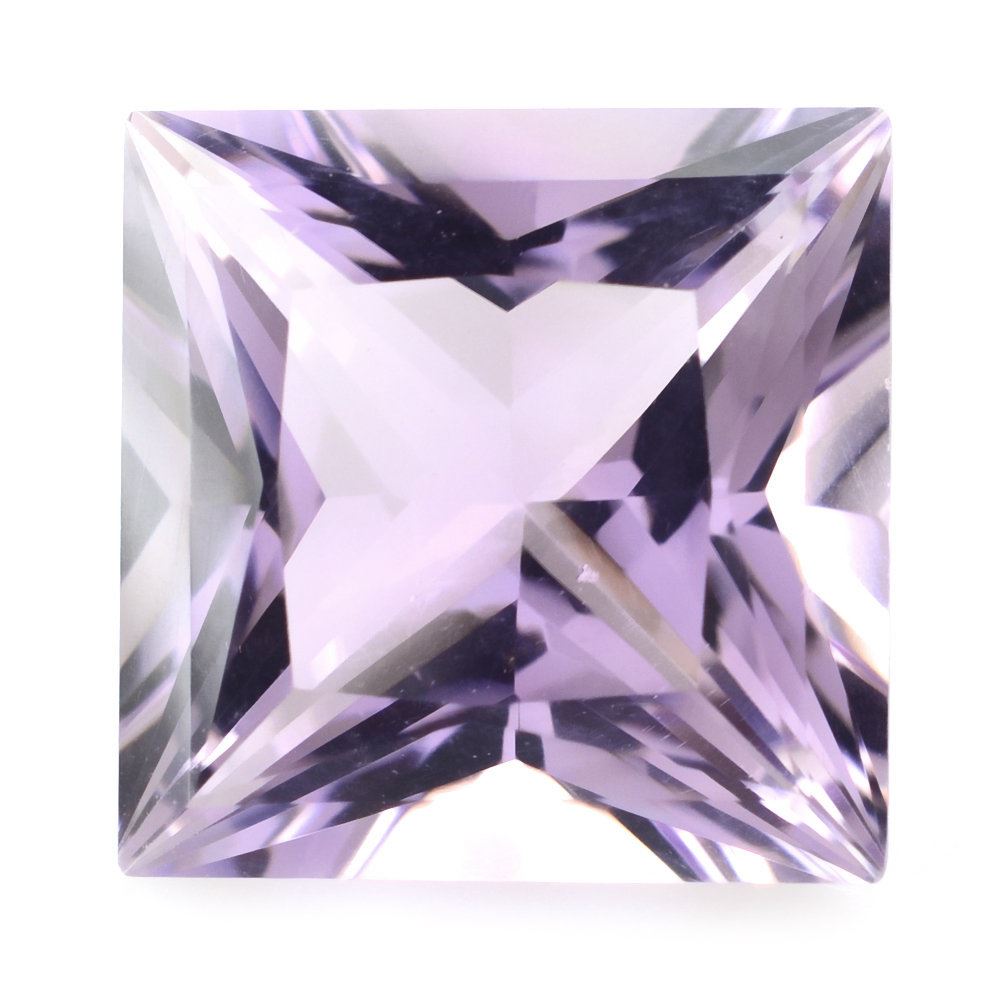 PINK AMETHYST PRINCESS CUT SQUARE 17.50MM 22.90 Cts.