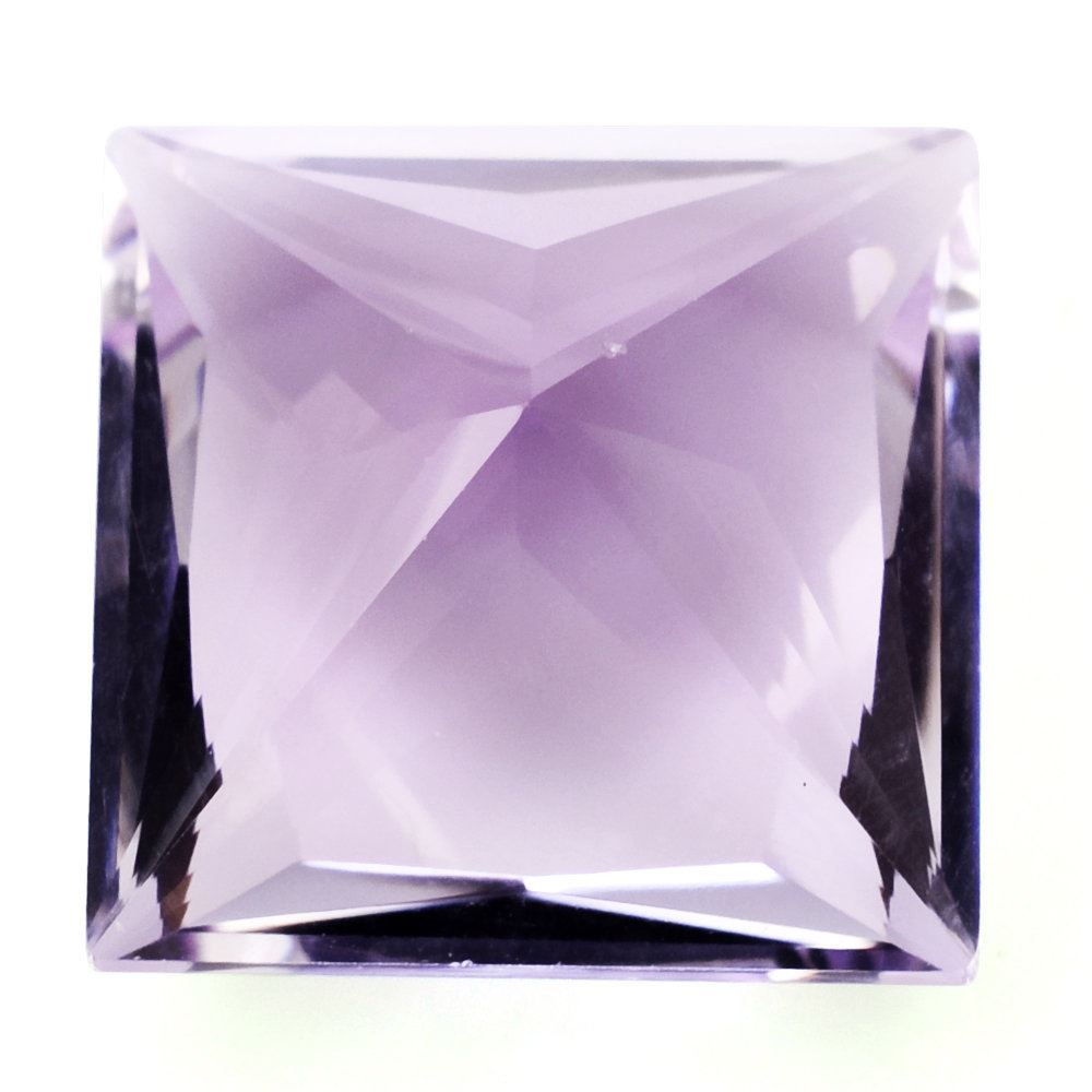 PINK AMETHYST PRINCESS CUT SQUARE 17.50MM 22.90 Cts.