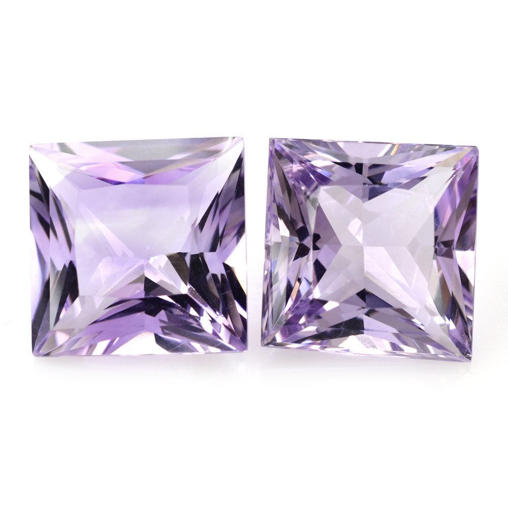 PINK AMETHYST PRINCESS CUT SQUARE 17.50MM 22.90 Cts.