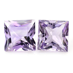PINK AMETHYST PRINCESS CUT SQUARE 17.50MM 22.90 Cts.