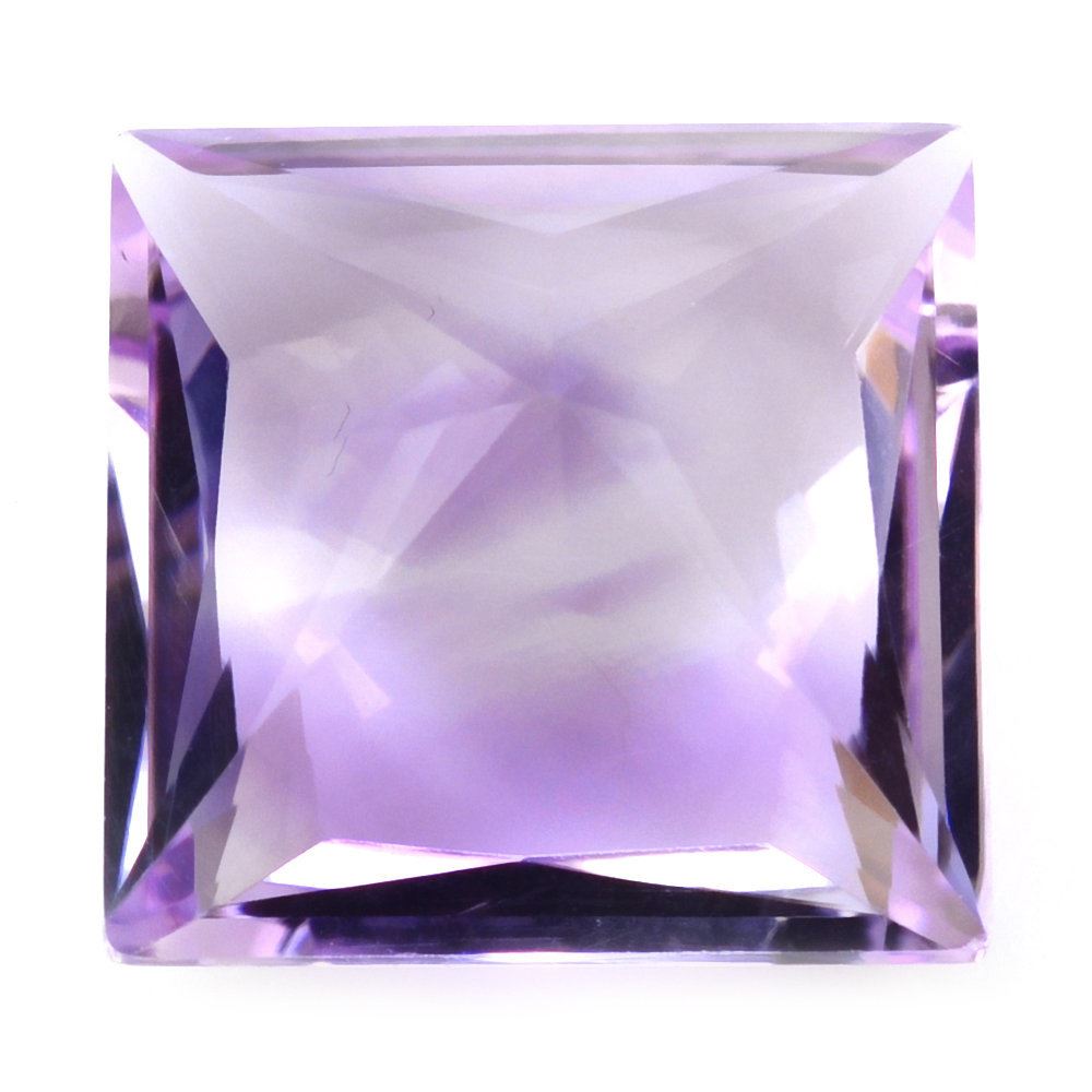 PINK AMETHYST PRINCESS CUT SQUARE 16.50MM 19.20 Cts.