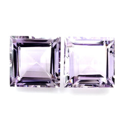PINK AMETHYST PRINCESS CUT SQUARE 17.50MM 20.27 Cts.