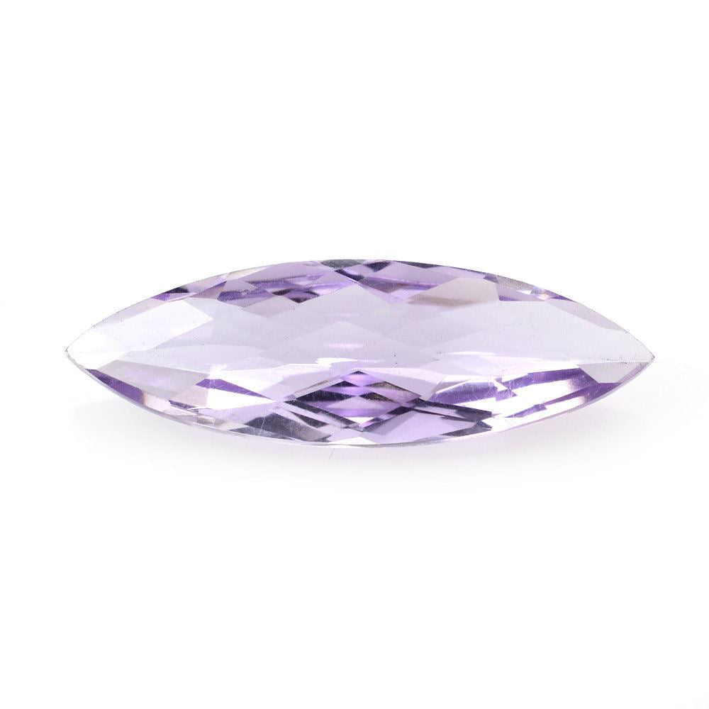 PINK AMETHYST CHECKER CUT MARQUISE 25X8MM 5.60 Cts.