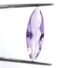 PINK AMETHYST CHECKER CUT MARQUISE 25X8MM 5.60 Cts.