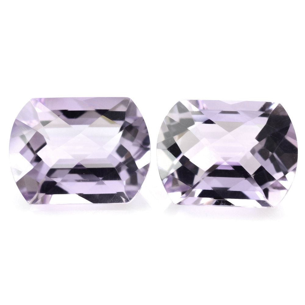 PINK AMETHYST CUSHION CHECKER CUT FANCY 16X12MM 9.40 Cts.