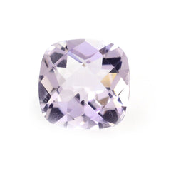 PINK AMETHYST CHECKER CUT CUSHION (LITE) 7MM 1.40 Cts.