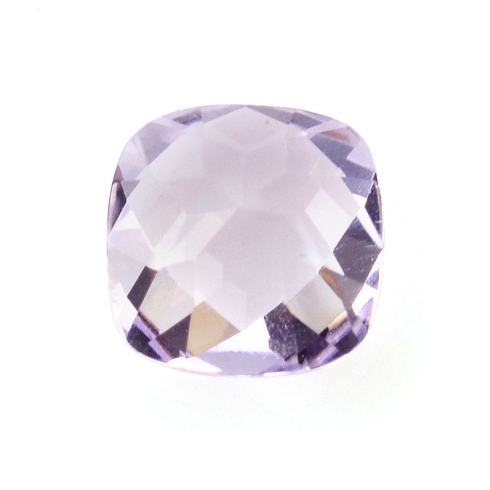 PINK AMETHYST CHECKER CUT CUSHION (LITE) 7MM 1.40 Cts.