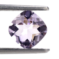 PINK AMETHYST CHECKER CUT CUSHION (LITE) 7MM 1.40 Cts.