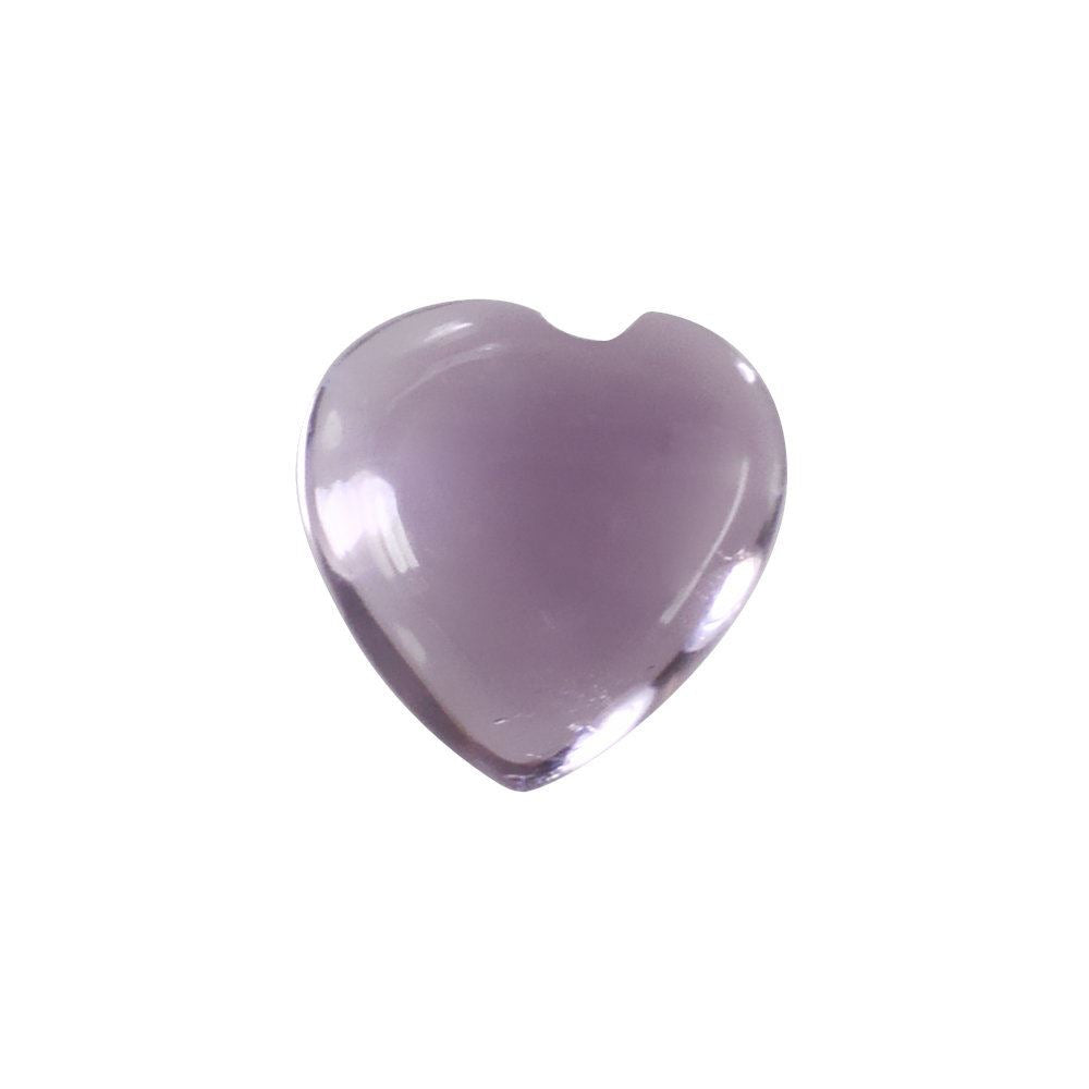 PINK AMETHYST HEART CABS 5MM 0.50 Cts.
