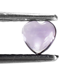PINK AMETHYST HEART CABS 5MM 0.50 Cts.