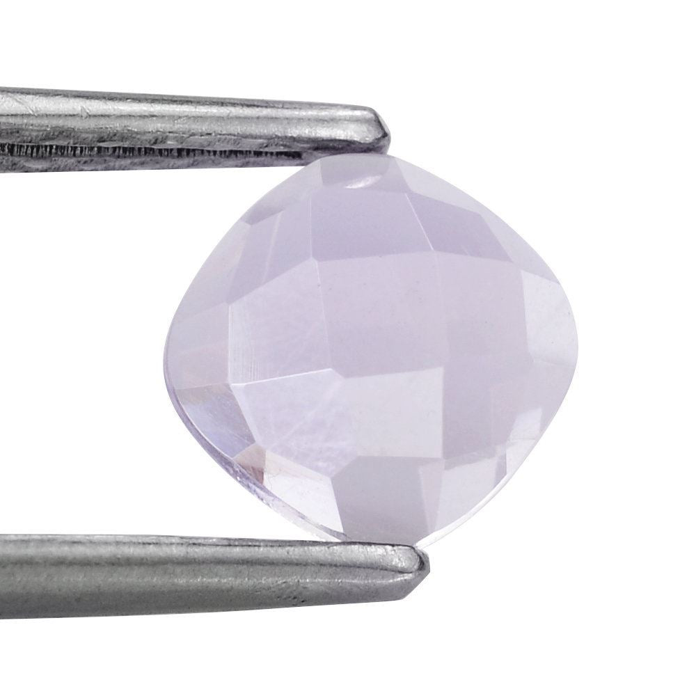 PINK AMETHYST CHECKER CUSHION CAB 7MM 1.43 Cts.