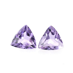 PINK AMETHYST CUT TRILLION 3MM 0.10 Cts.