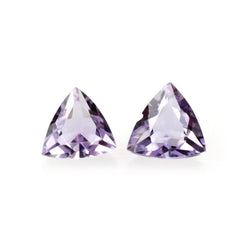 PINK AMETHYST CUT TRILLION 3MM 0.13 Cts.