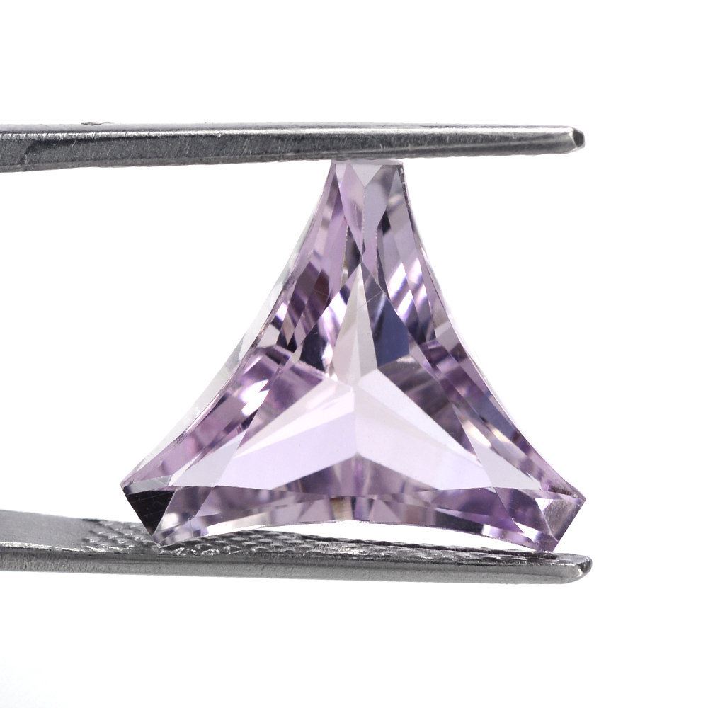 PINK AMETHYST PRINCESS CUT FANCY TRILLION 14.50MM 9.20 Cts.