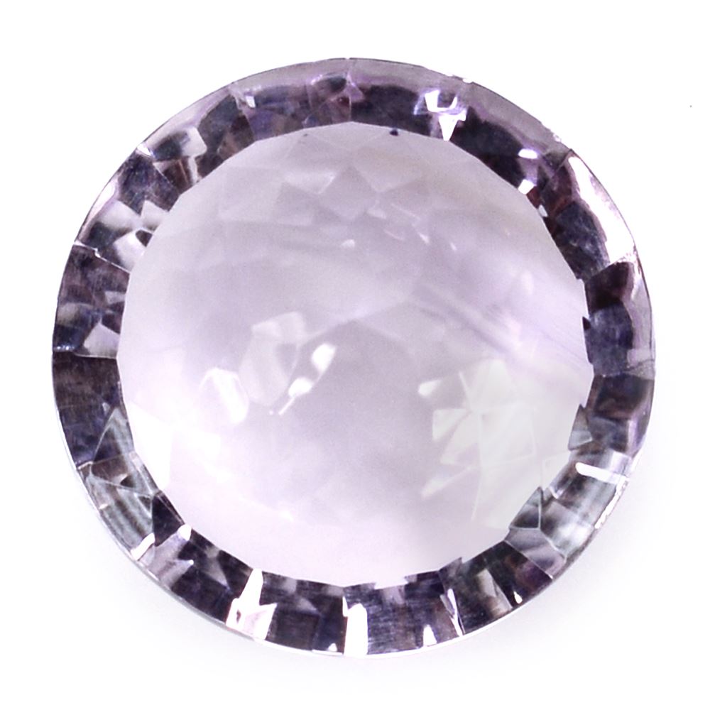 PINK AMETHYST NIRVANA CUT ROUND (DES#81) (AA/CLEAN) 14MM 8.27 Cts.