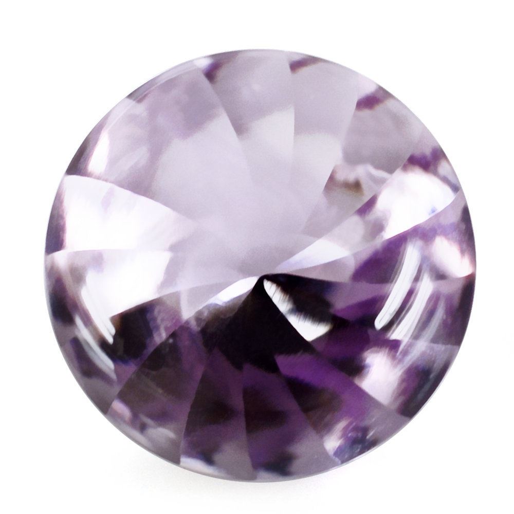 PINK AMETHYST BUFFTOP ROUND WITH TWISTED CONCAVE (DES#31) 14MM 9.35 Cts.