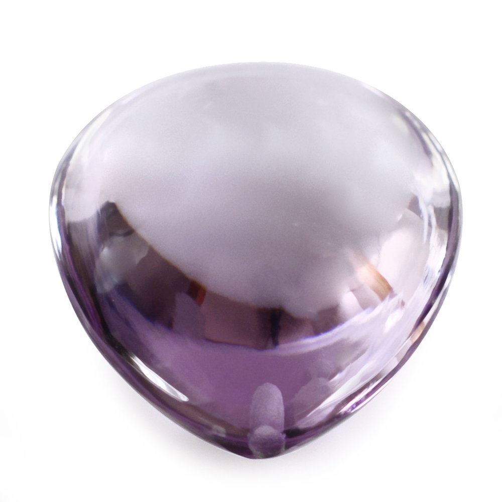 PINK AMETHYST LENTIL PEAR (HALF DRILL 1.00MM) 20X15MM 13.89 Cts.