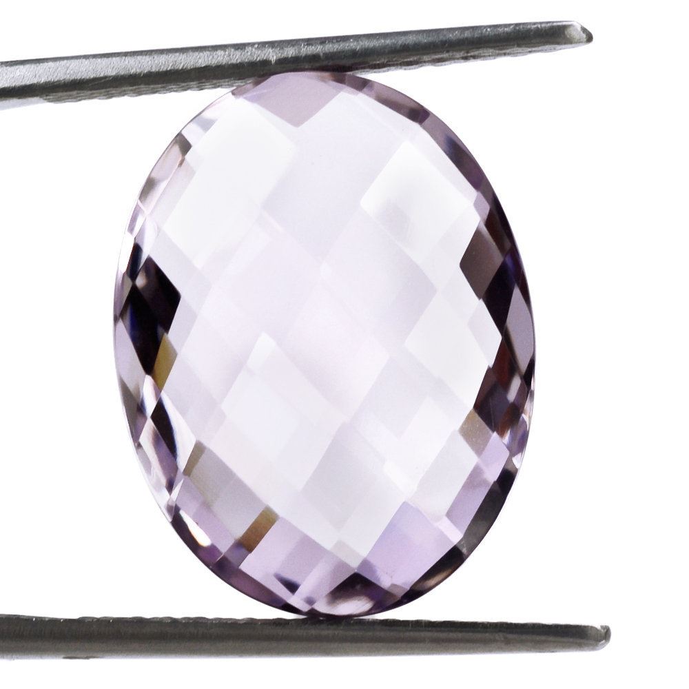 PINK AMETHYST BRIOLETTE OVAL 19X14.50MM 11.80 Cts.
