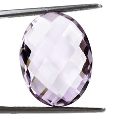 PINK AMETHYST BRIOLETTE OVAL 19X14.50MM 11.80 Cts.