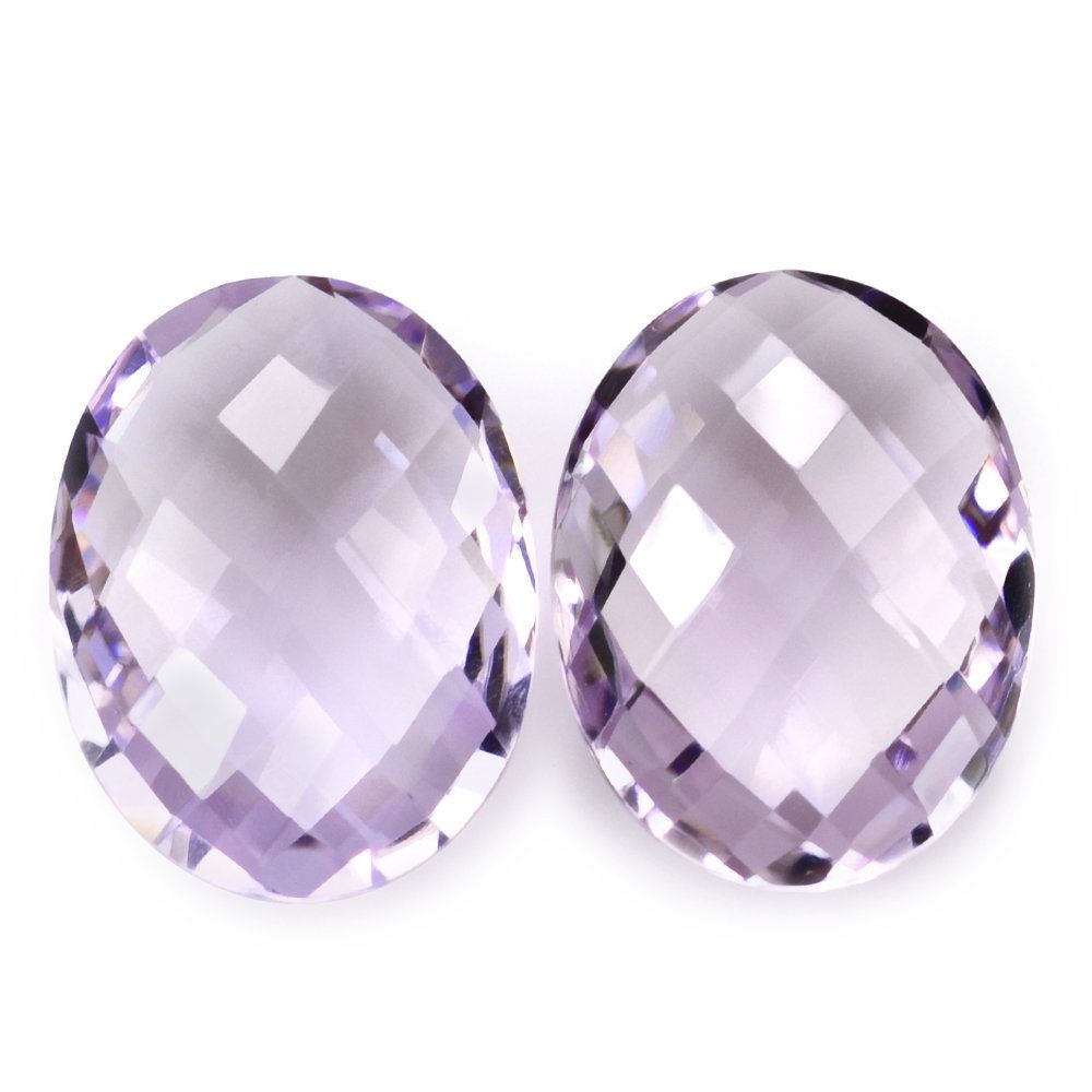 PINK AMETHYST BRIOLETTE OVAL 19X14.50MM 11.80 Cts.