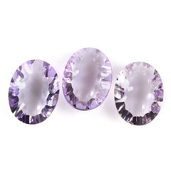 PINK AMETHYST CONCAVE BRIOLETTE OVAL 18X13.50MM 10.30 Cts.