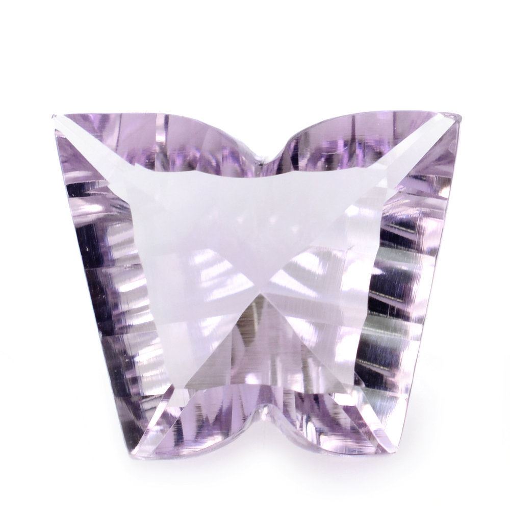 PINK AMETHYST CONCAVE BUTTERFLY (LITE) (DES#64) 14X12MM 6.44 Cts.