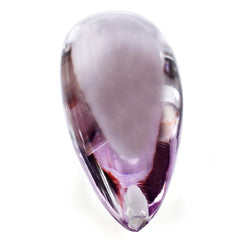 PINK AMETHYST LENTIL PEAR (HALF DRILL 1.30MM) 30X12MM 26.09 Cts.
