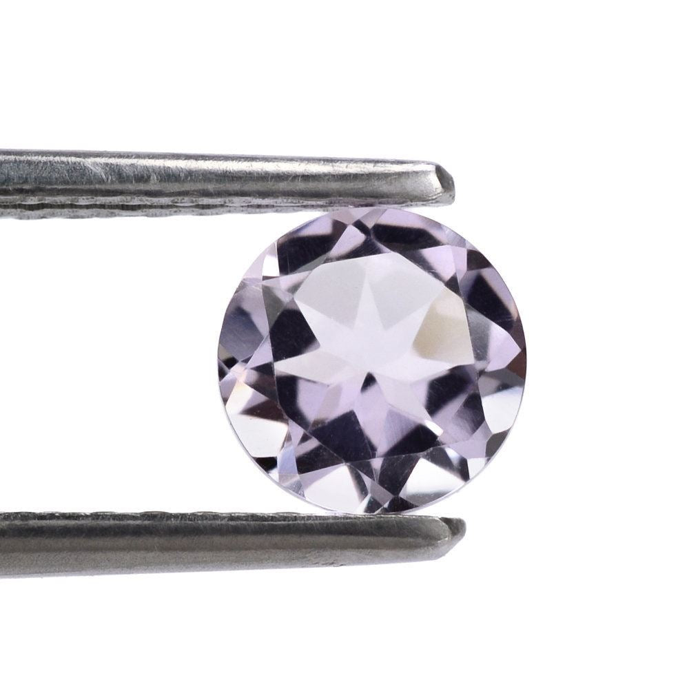 PINK AMETHYST CUT ROUND 6.50MM 1.02 Cts.