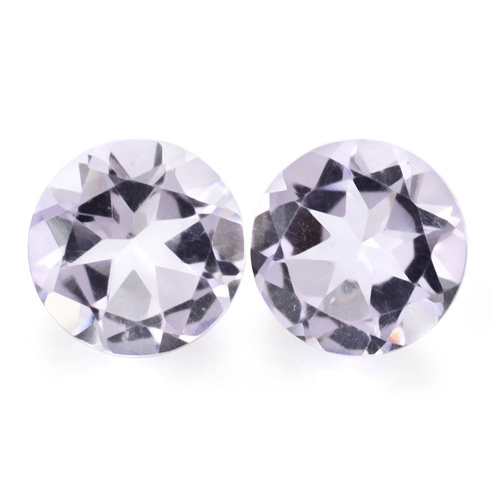 PINK AMETHYST CUT ROUND 6.50MM 1.02 Cts.