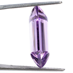 PINK AMETHYST STEP CUT BRIOLETTE FANCY (SI) 18X13MM 13.40 Cts.