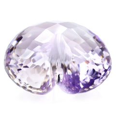 PINK AMETHYST BRIOLETTE HEART (HALF DRILL 1.00MM) 20MM 28.35 Cts.