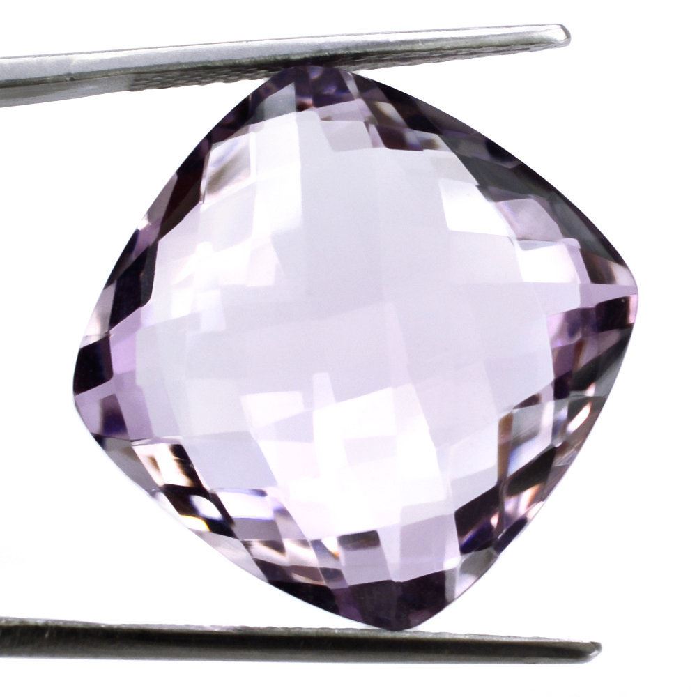 PINK AMETHYST BRIOLETTE CUSHION 20MM 25.70 Cts.