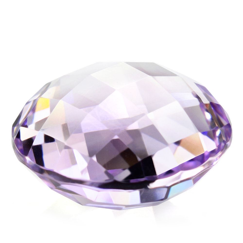 PINK AMETHYST BRIOLETTE ROUND 20MM 29.45 Cts.