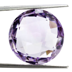 PINK AMETHYST BRIOLETTE ROUND 20MM 29.45 Cts.