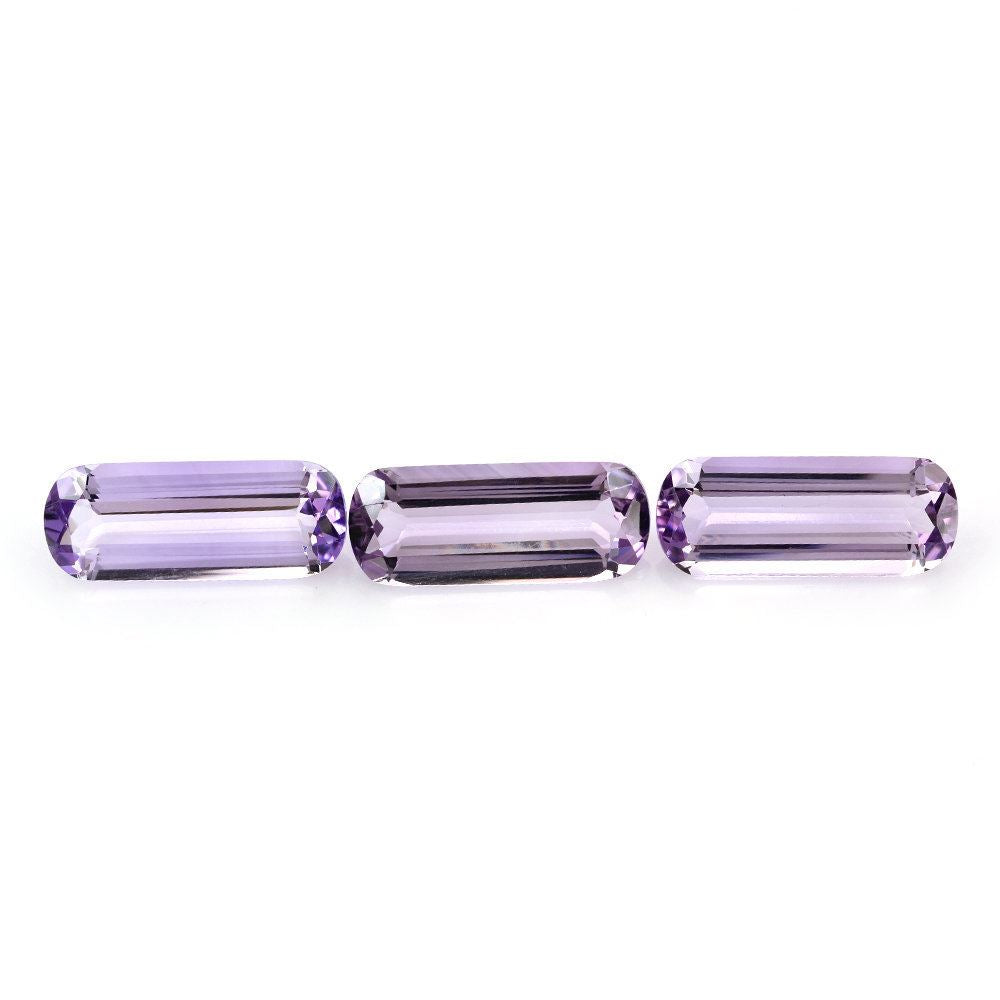PINK AMETHYST ELONGATED CUT CUSHION 25X10MM 11.63 Cts.