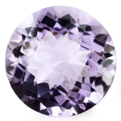 PINK AMETHYST CHECKER CUT ROUND 18MM 18.40 Cts.