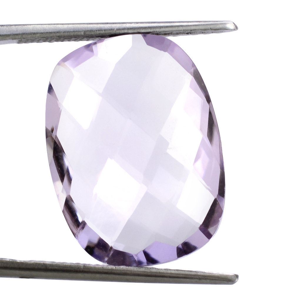PINK AMETHYST BRIOLETTE CUSHION 20X15MM 13.18 Cts.